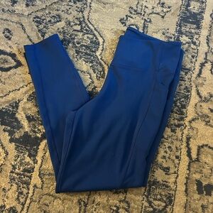 Blue athletic leggings